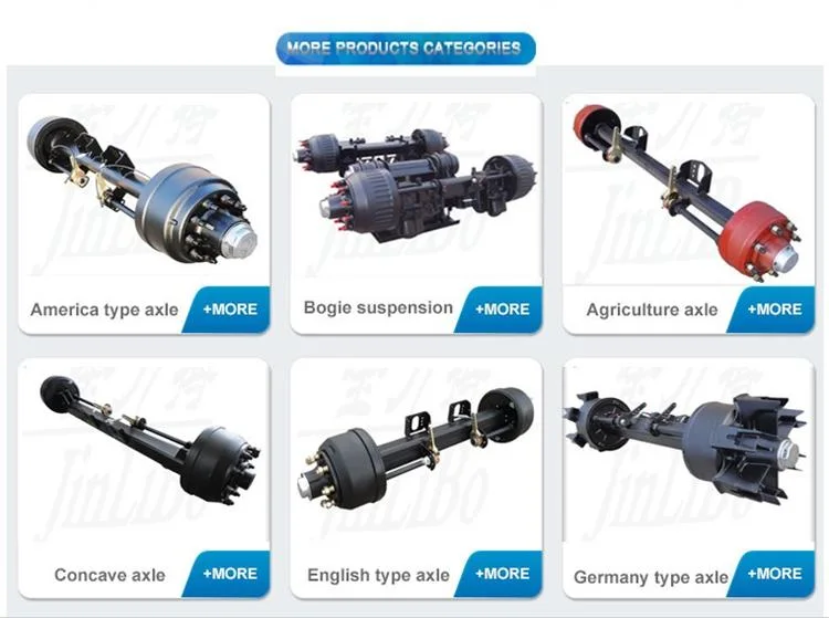 Germany Type Bogie Suspension Trailer Parts to Middle East