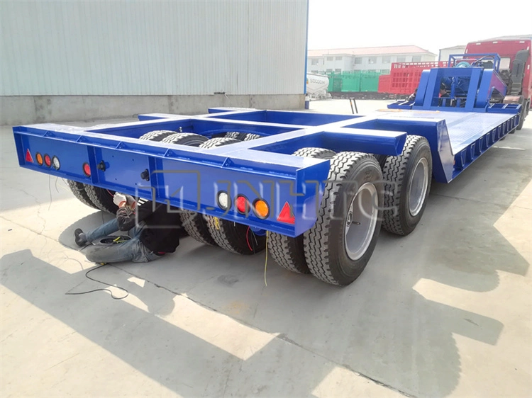 Six Axles in Two Three Lines Lowbed 80 Ton 100 Ton 120 Ton 150ton Low Loaders Low Bed Semi Trailer
