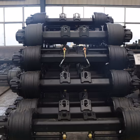 Chinafactory prezzo 127 Asse per semirimorchio con tubo a trave tonda di tipo americano